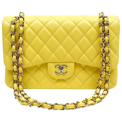 chanel purse yellow|chanel purse price guide.